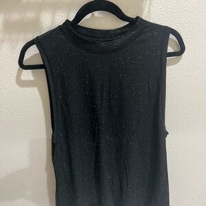 lululemon athletica Black Speckled Muscle Tee